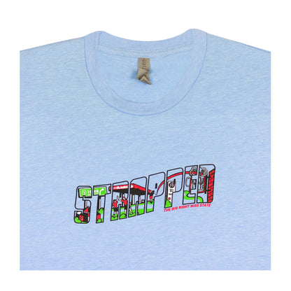 Strapped Iowa T-Shirt | Light Blue