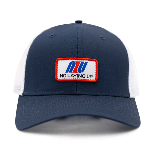 NLU Airline Custom Trucker Hat | Navy w/ White Mesh & Red/White/Blue Patch