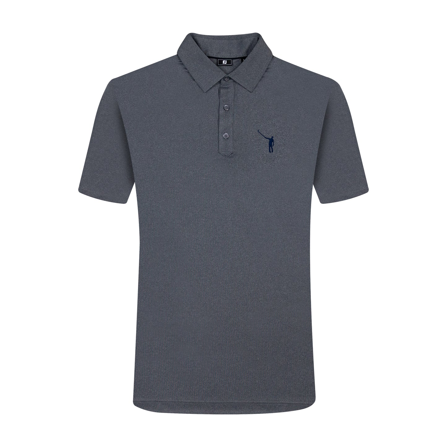 NLU x FJ Solid Lisle Polo | Charcoal (Traditional Fit)