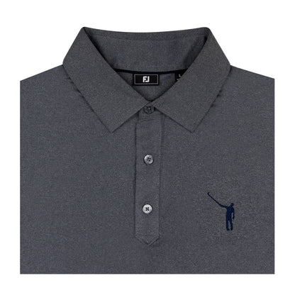 NLU x FJ Solid Lisle Polo | Charcoal (Traditional Fit)