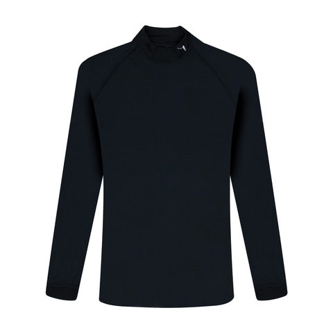 NLU x FJ Performance Golf Mock | Long Sleeve | Black