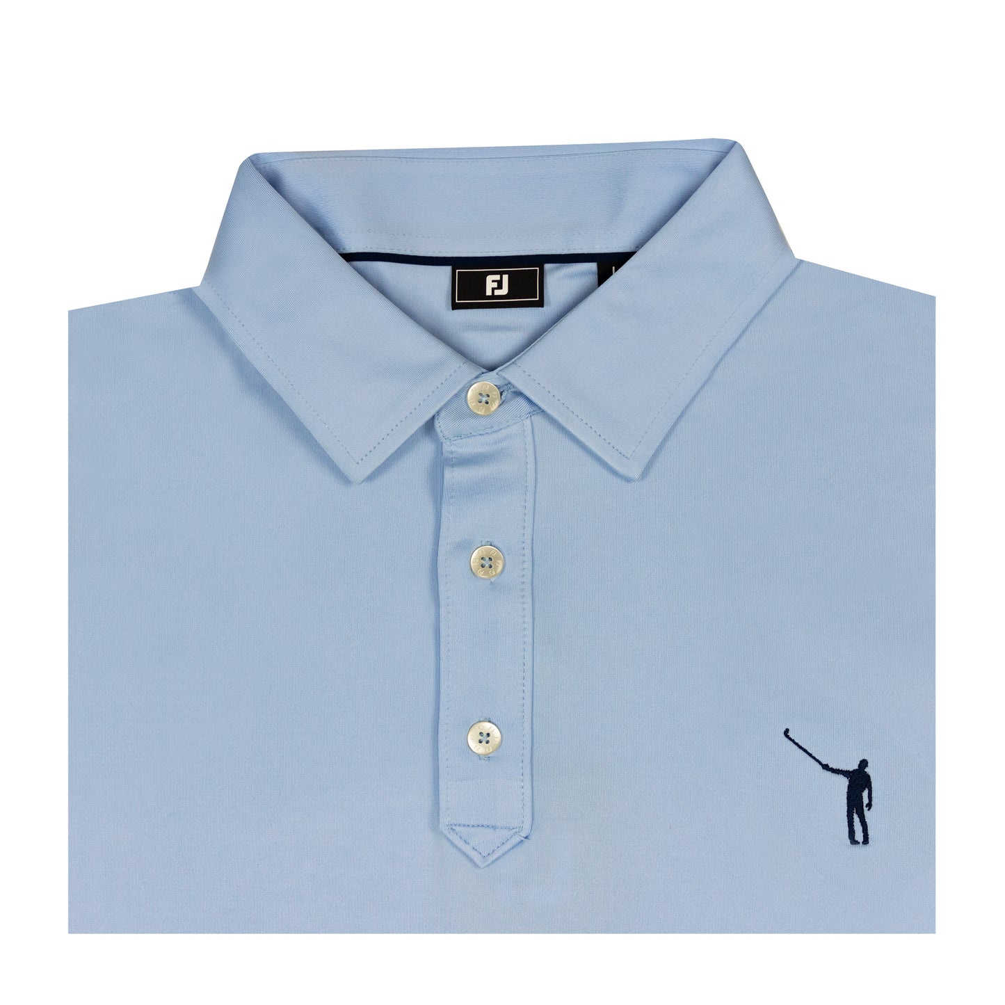 NLU x FJ Solid Lisle Polo | Sky Blue (Traditional Fit)