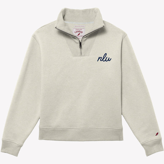 No Laying Up Ladies Fleece Quarter Zip | Oatmeal