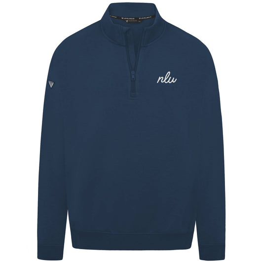NLU x Levelwear Murray Fleece Quaterzip | Navy w/ Off White NLU