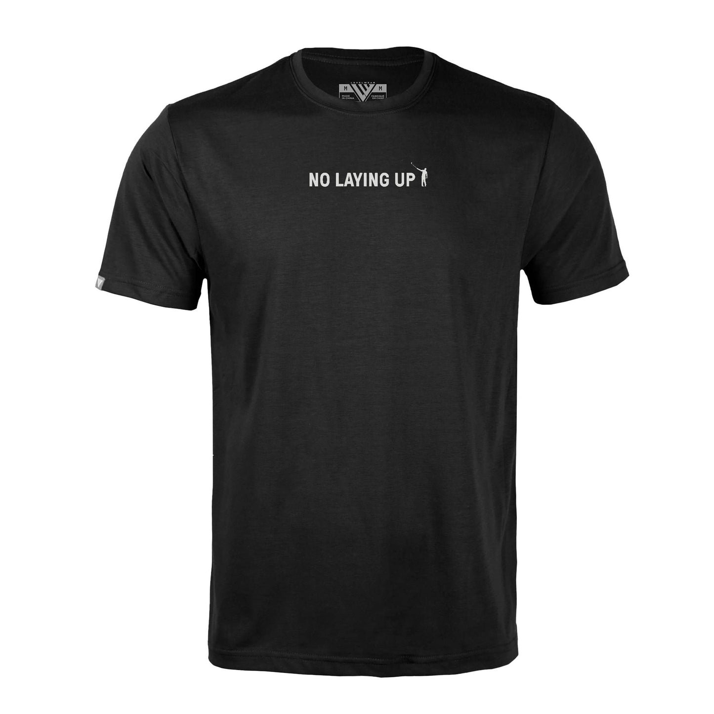 NLU x Levelwear Wordmark Richmond T-shirt | Black w/ Off White