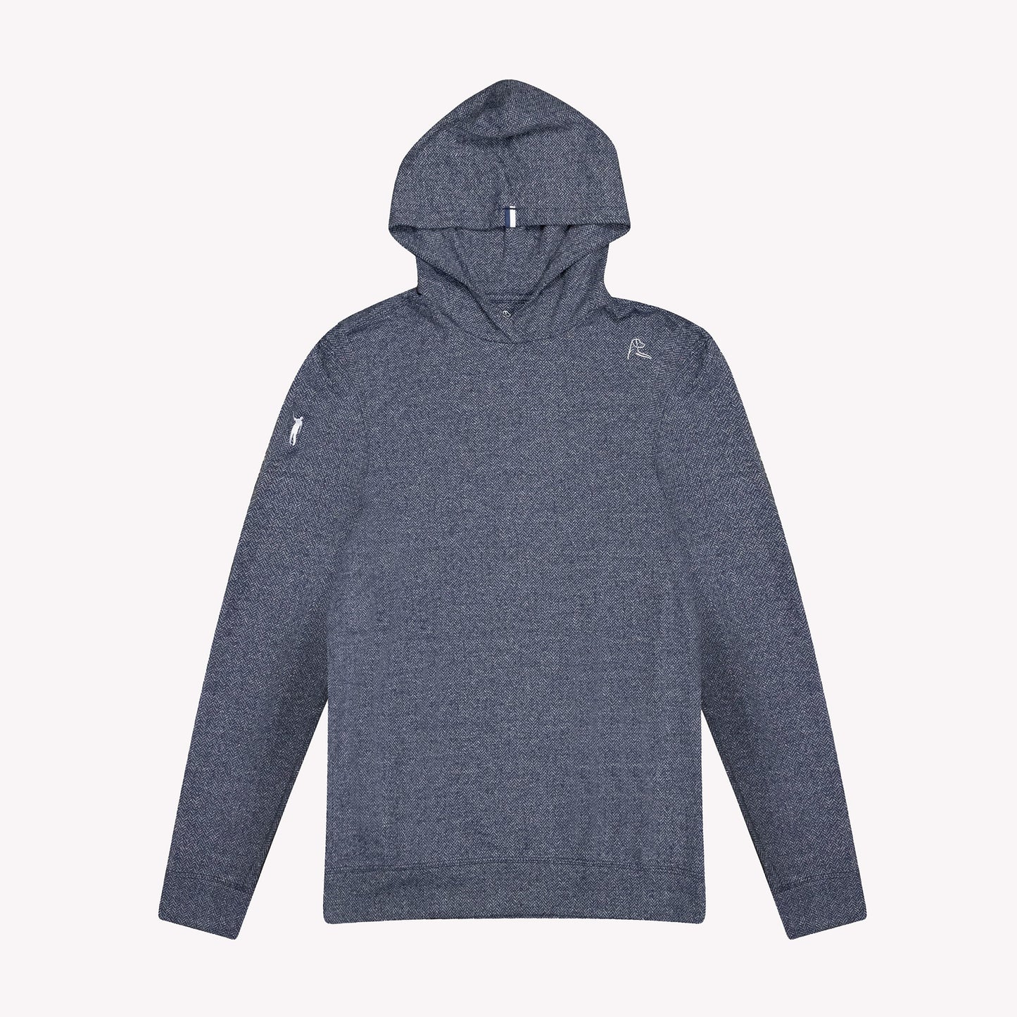 NLU x Rhoback Herringbone Hoodie | Navy