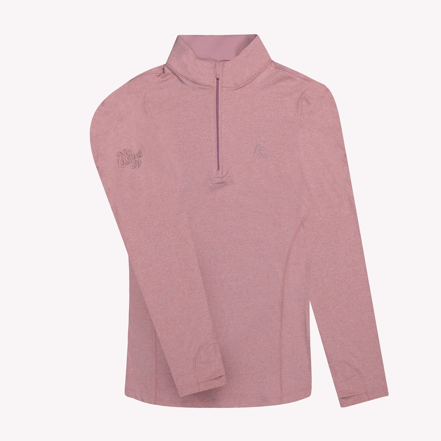 NLU x Rhoback Women's Heathered Quarter Zip | Dusk Pink