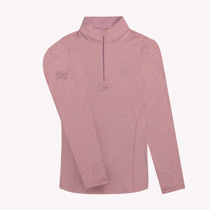 NLU x Rhoback Women's Heathered Quarter Zip | Dusk Pink