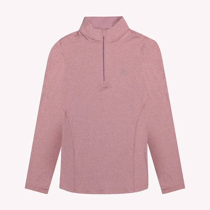 NLU x Rhoback Women's Heathered Quarter Zip | Dusk Pink