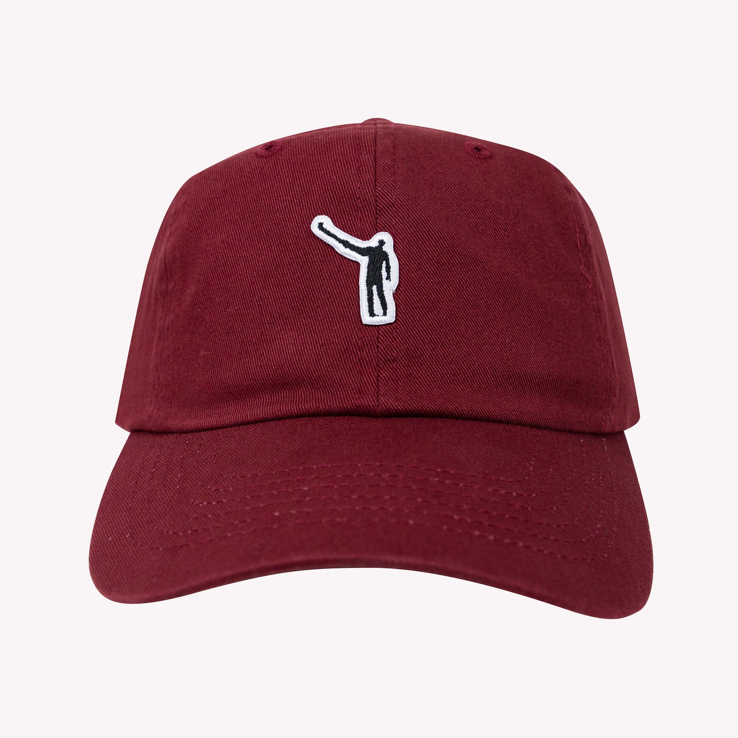 No Laying Up Cotton Dad Hat | Maroon w/ Wayward Drive Micropatch