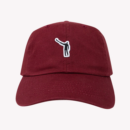 No Laying Up Cotton Dad Hat | Maroon w/ Wayward Drive Micropatch