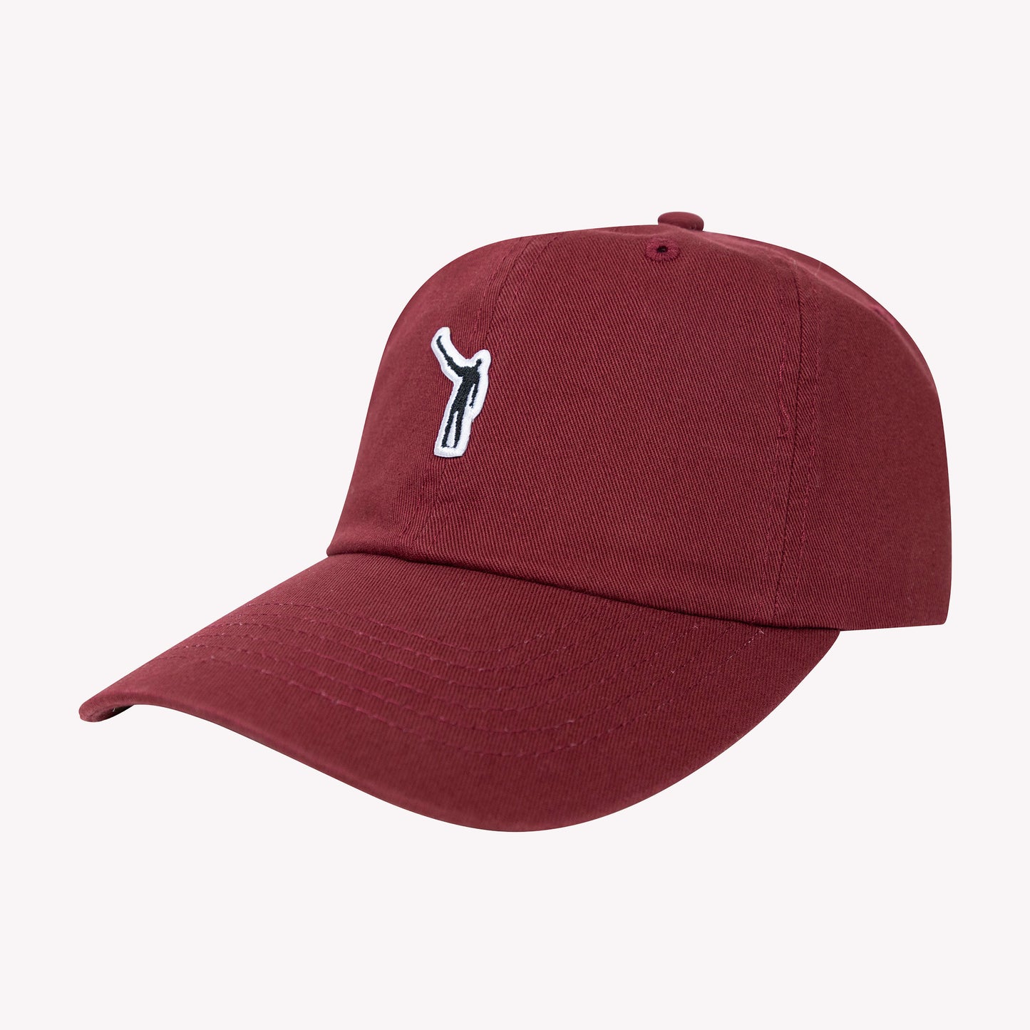 No Laying Up Cotton Dad Hat | Maroon w/ Wayward Drive Micropatch
