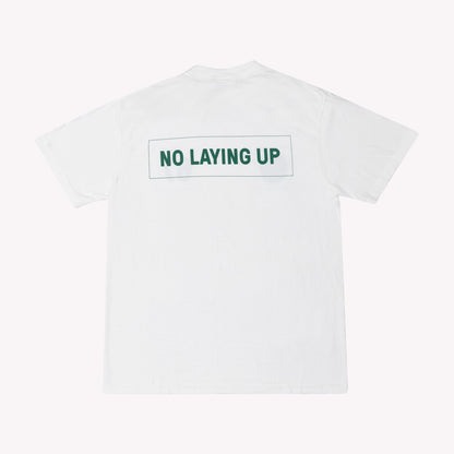 The No Laying Up Caddie Bib T-Shirt | White