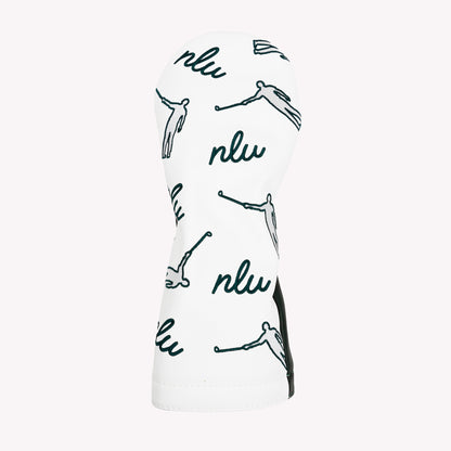 NLU x Handcrafted Golf Dancing Waywards Driver Headcover | Green & Silver