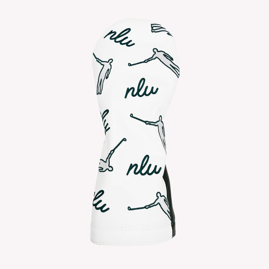 NLU x Handcrafted Golf Dancing Waywards Driver Headcover | Green & Silver