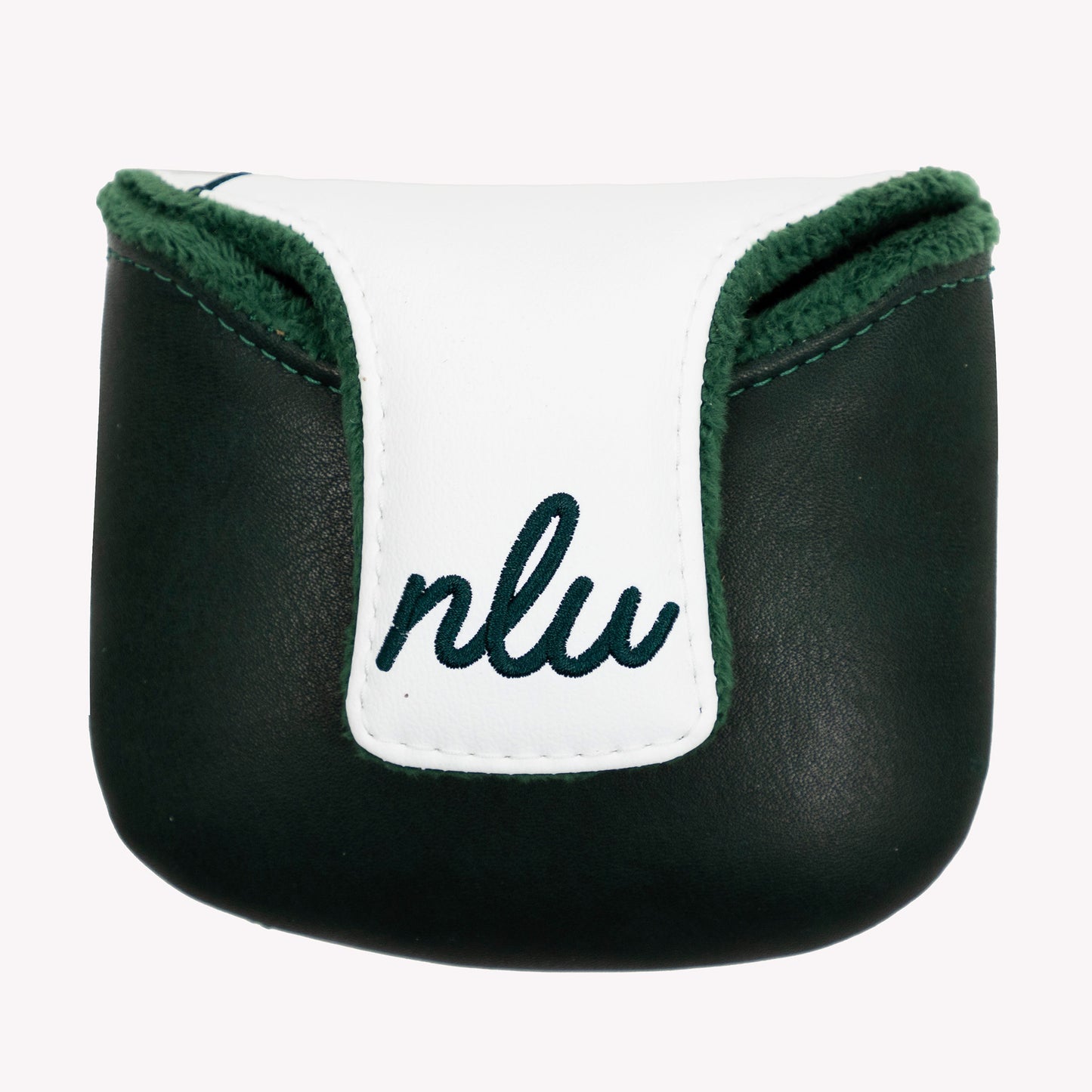 NLU x Handcrafted Golf Dancing Waywards Mallet Headcover | Green & Silver