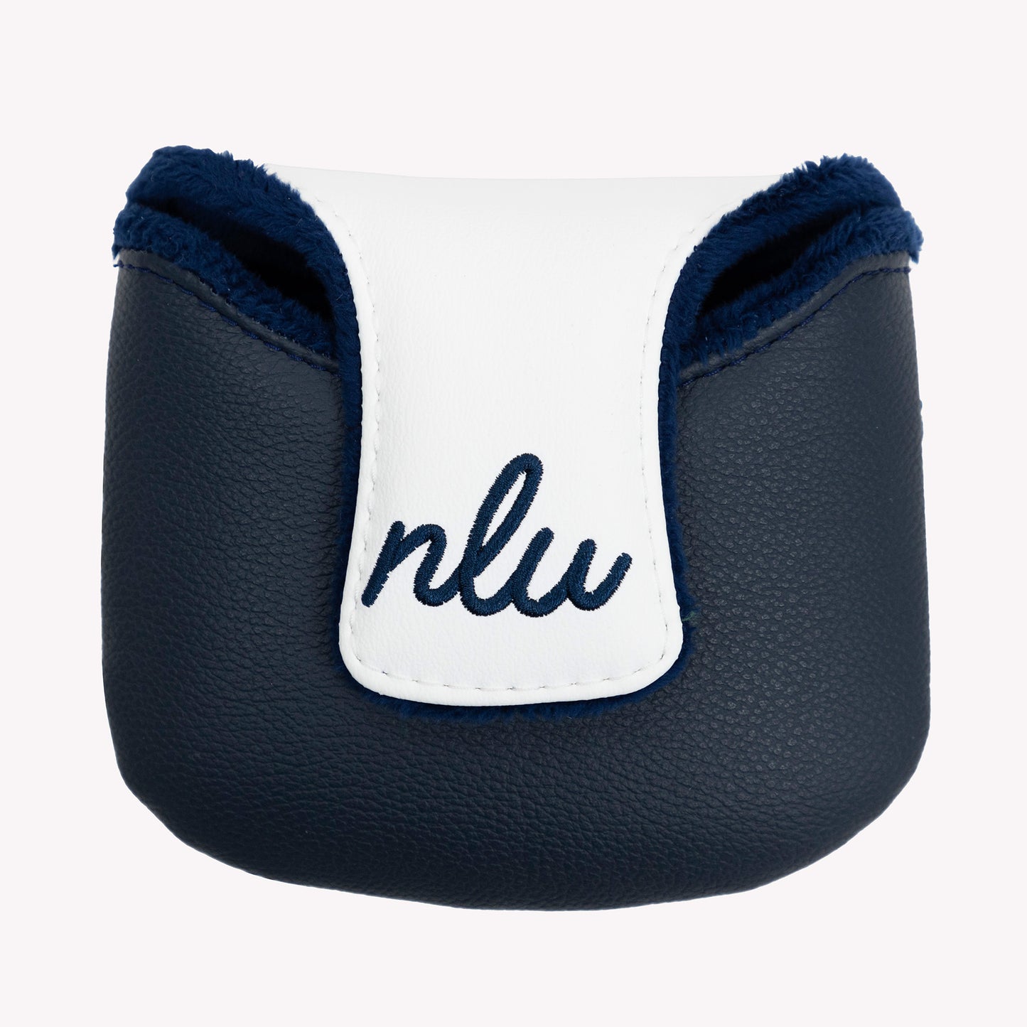 NLU x Handcrafted Golf Dancing Waywards Mallet Headcover | Navy & Light Blue