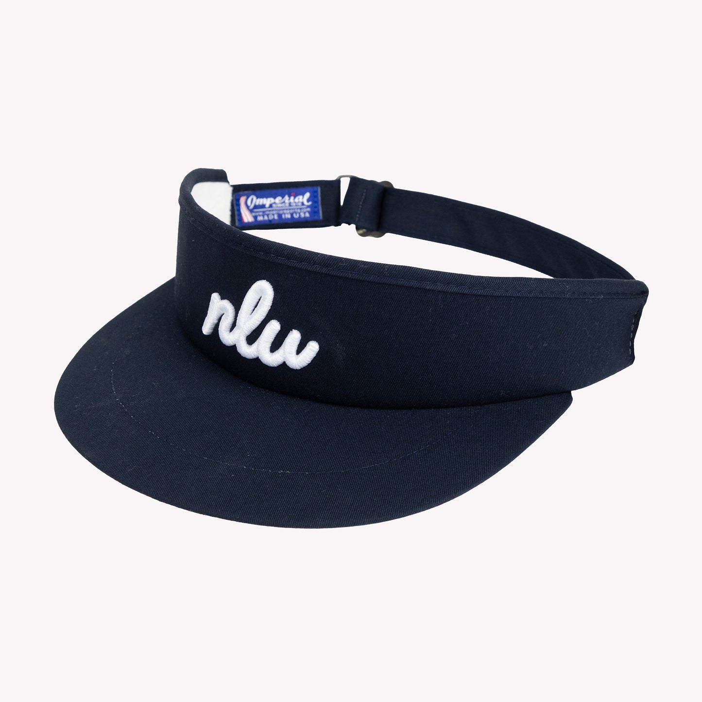 No Laying Up Script Tour Visor | Navy w/ White Initials