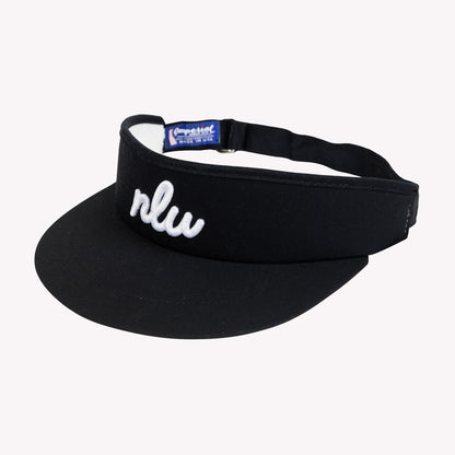 No Laying Up Script Tour Visor | Black w/ White Initials