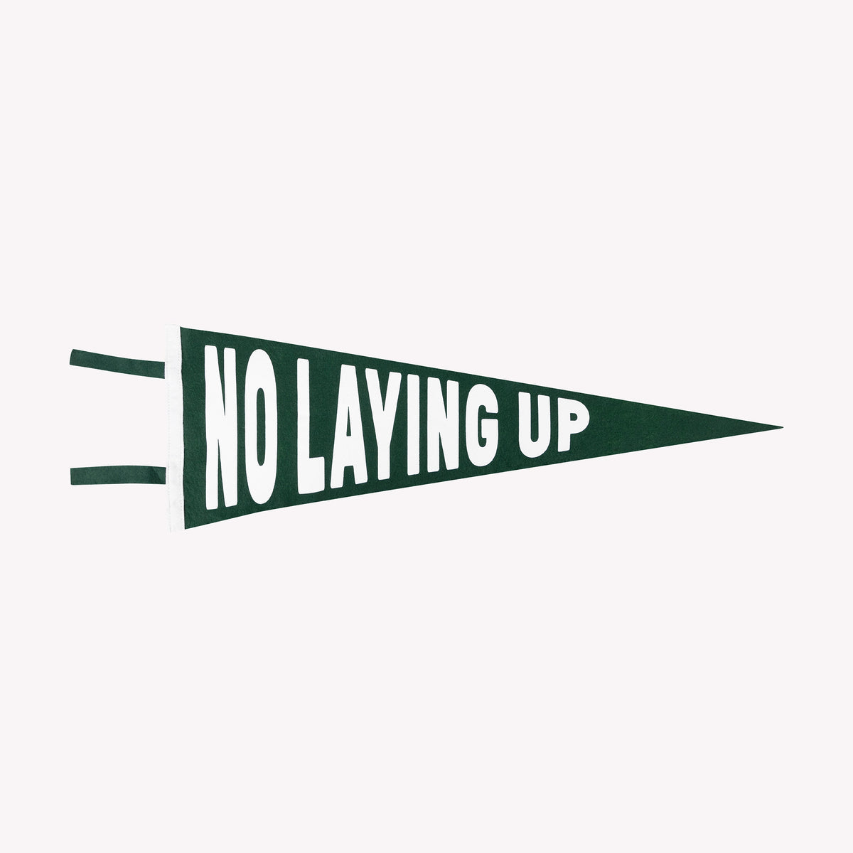 No Laying Up x Oxford Pennant Original Felt Pennant | Forest Green