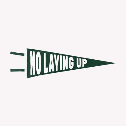 No Laying Up x Oxford Pennant Original Felt Pennant | Forest Green