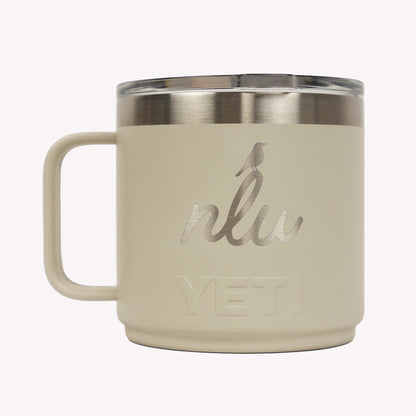 NLU x YETI 14oz Rambler Coffee Mug w/ DuraSip™ Ceramic Lining | Cape Taupe