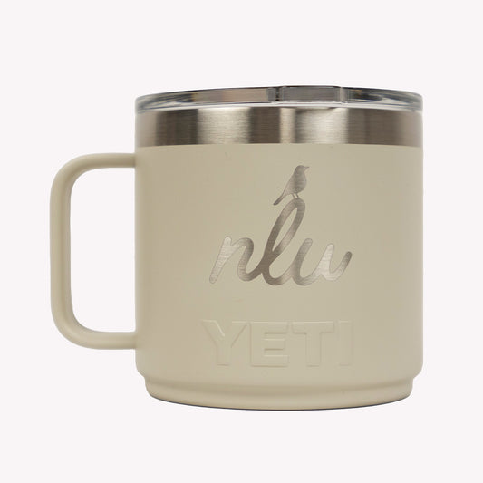 NLU x YETI 14oz Rambler Coffee Mug w/ DuraSip™ Ceramic Lining | Cape Taupe