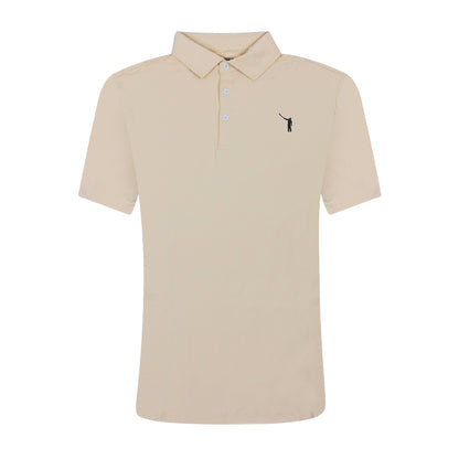 NLU Performance Polo | Tan w/ Black