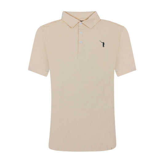 NLU Performance Polo | Tan w/ Black