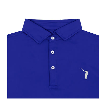 NLU Performance Polo | Blue w/ Sand