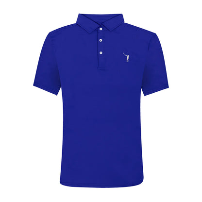 NLU Performance Polo | Blue w/ Sand