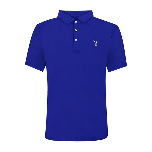 NLU Performance Polo | Blue w/ Sand