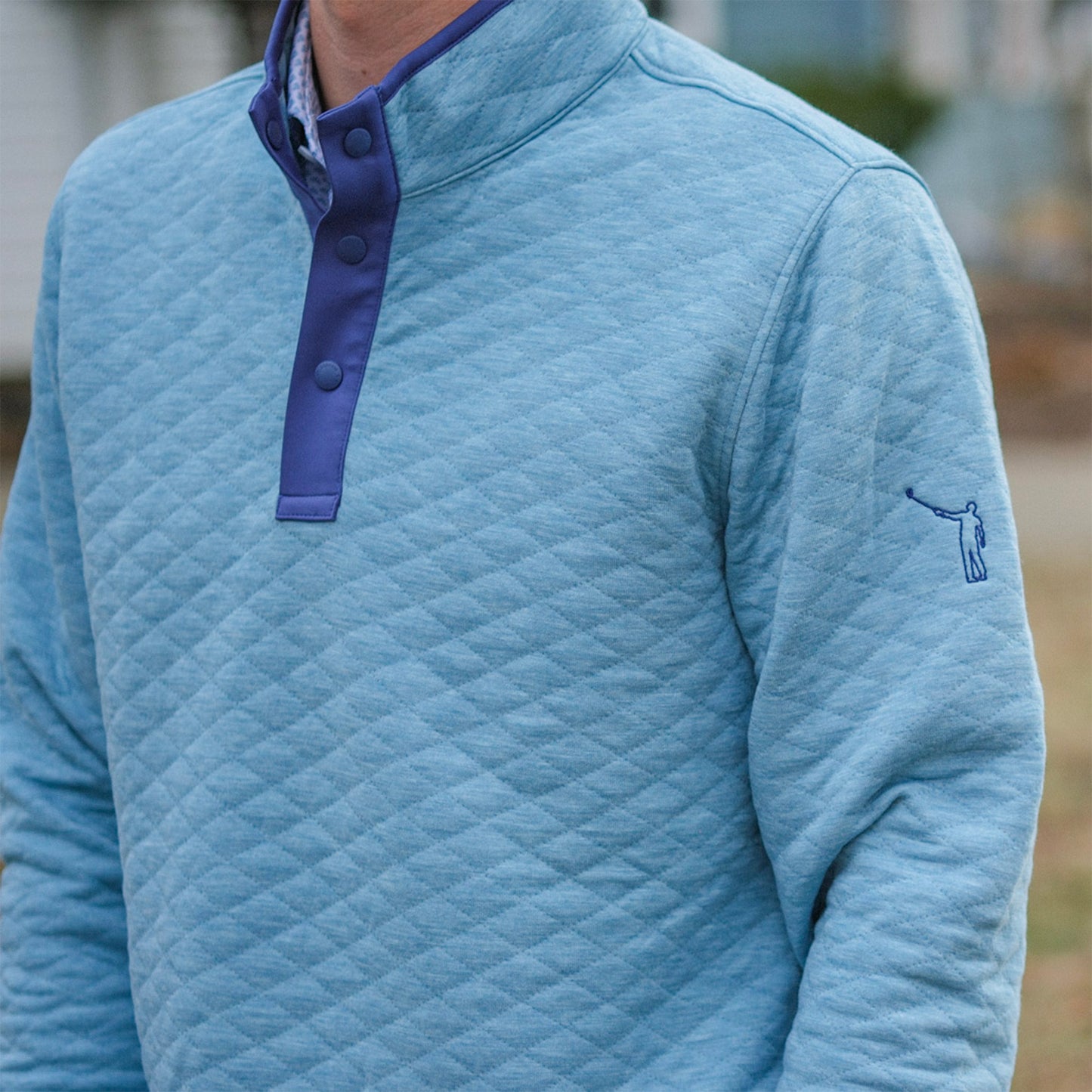 NLu x H&B Sullivan Pullover | Heathered Harbor