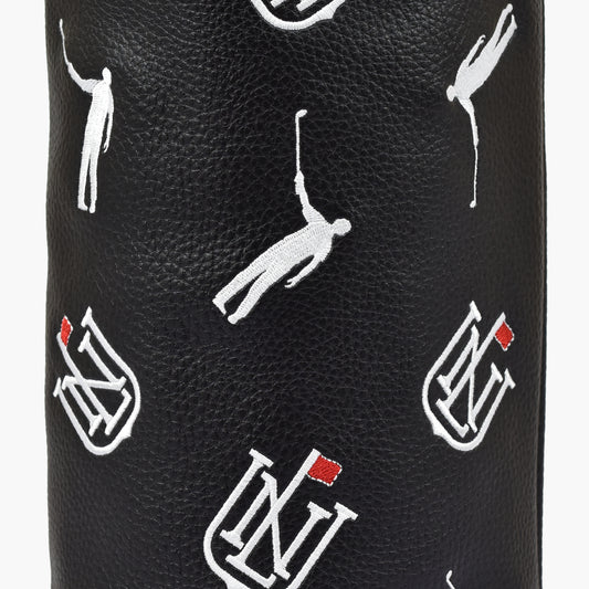 No Laying Up Barrel Driver Headcover | Black w/ White and Red
