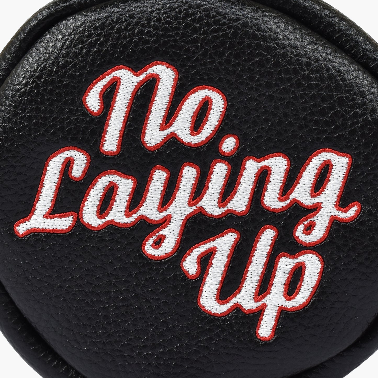 No Laying Up Barrel Fairway Wood Headcover | Black w/ White and Red