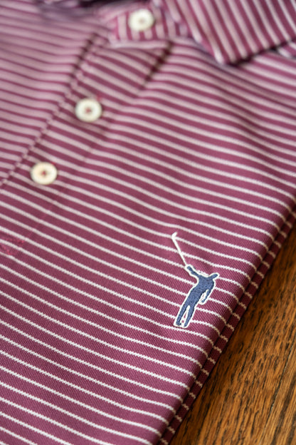 NLU x H&B Gordon Polo | Vintage Claret & White