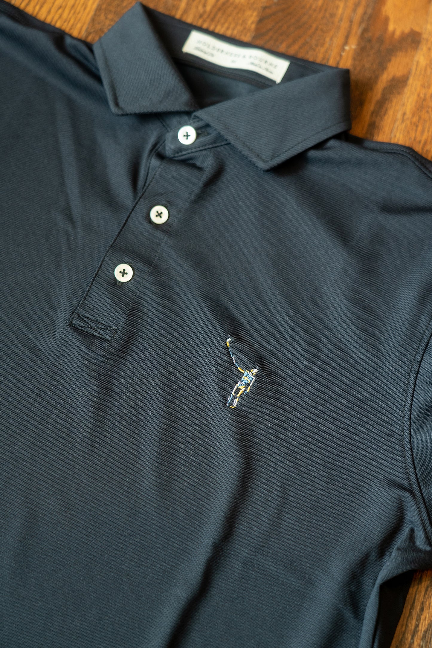 NLU x H&B Macdonald Polo | Black w/ Wayward Skeleton