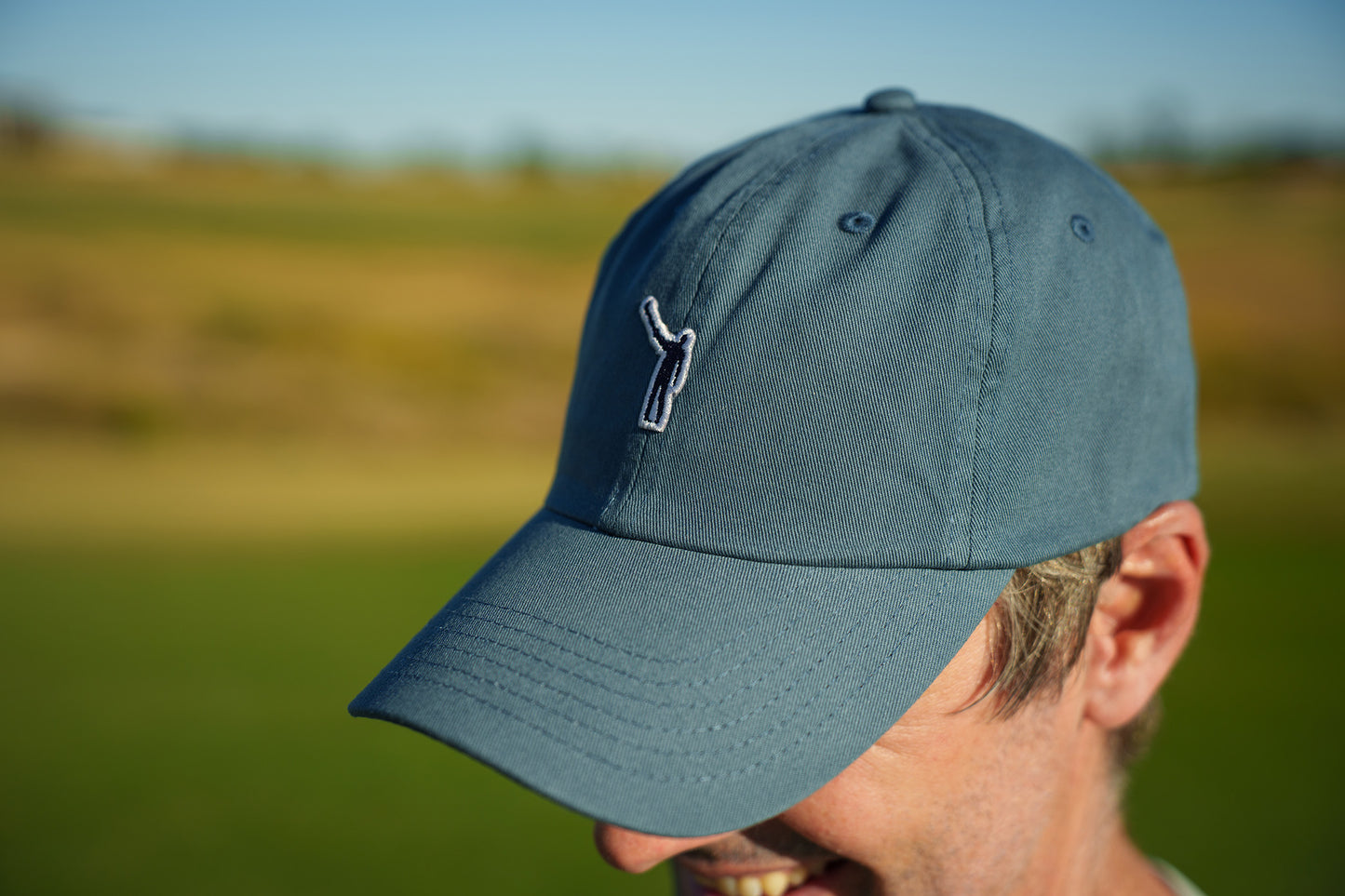No Laying Up Cotton Dad Hat | Breaker Blue w/ Wayward Drive Micropatch