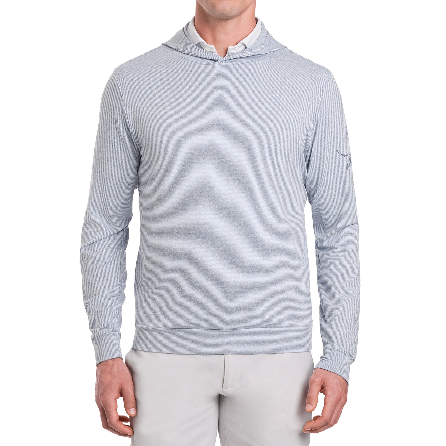 NLU x H&B Hamilton Hoodie | Heathered Bedford & White