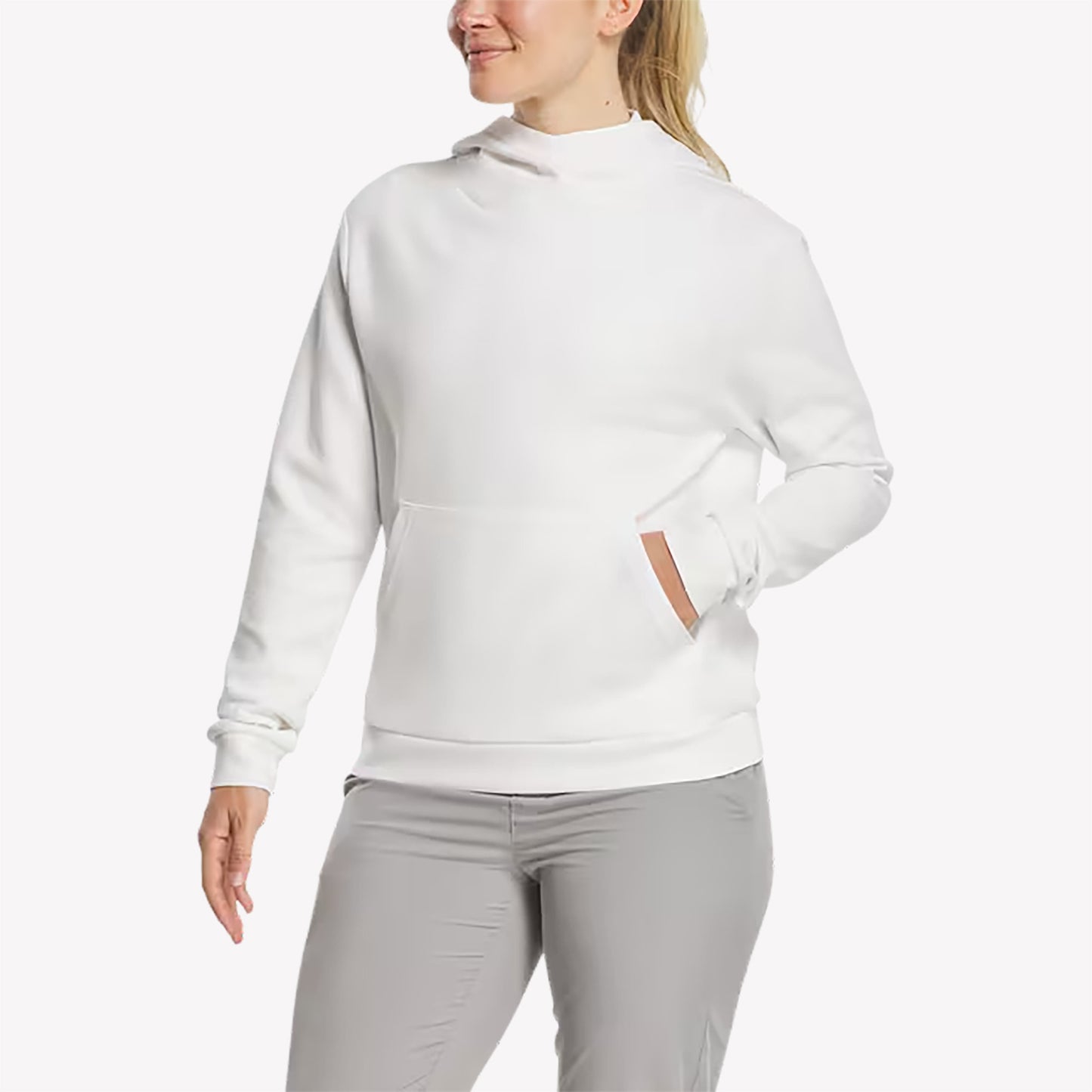 NLU x FJ Women's Cowl Hoodie | White