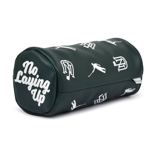 No Laying Up Barrel Driver Headcover | Hunter Green w/ White