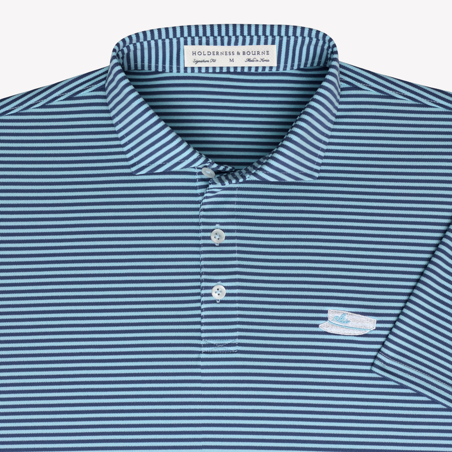 NLU x H&B Maxwell Polo | Pacific Blue & Heathered Vista Blue
