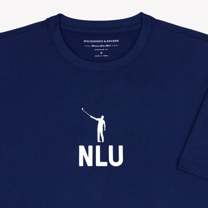 NLU x H&B Mason T-Shirt | Navy w/ Wayward & NLU Initials