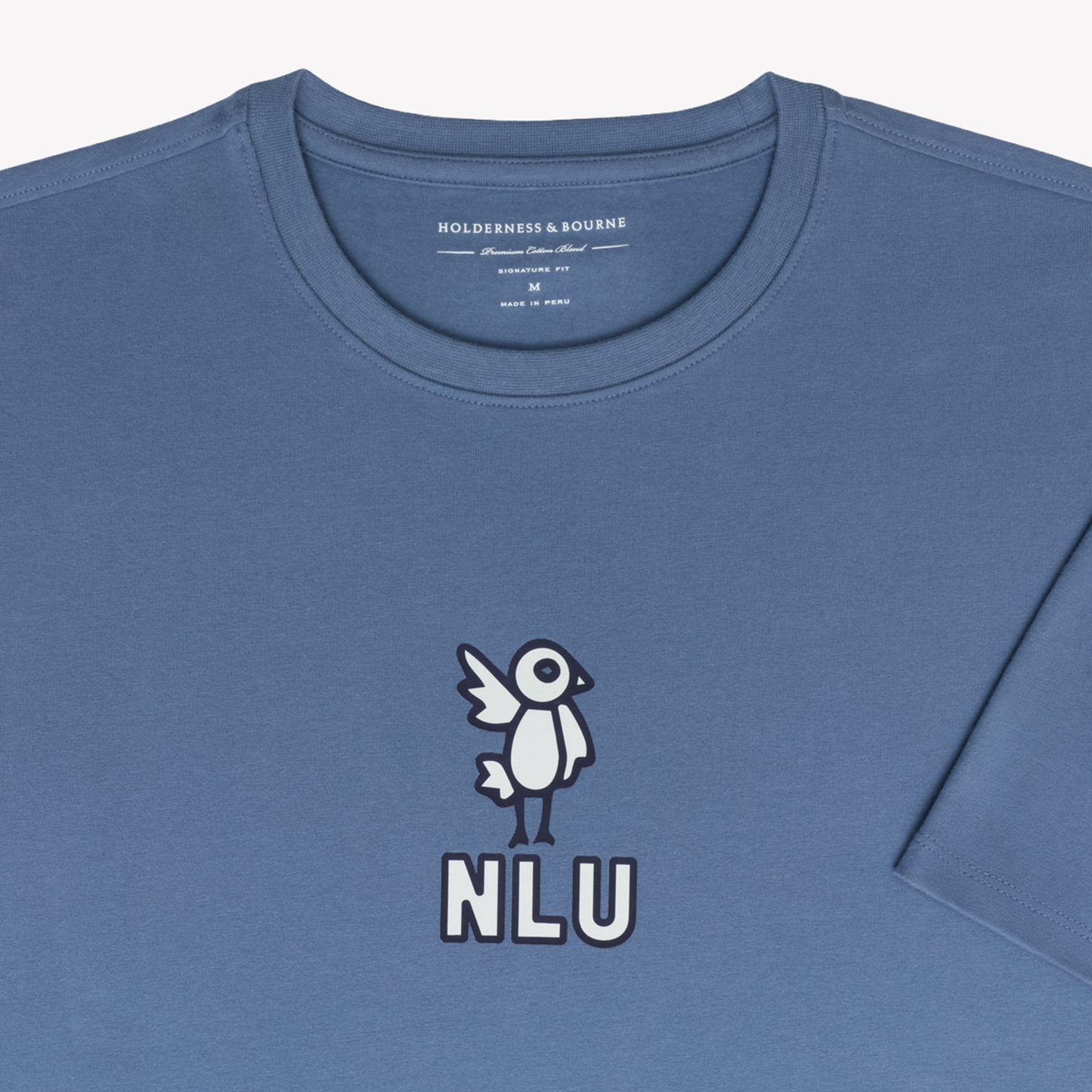NLU x H&B Mason T-Shirt | Pacific Blue