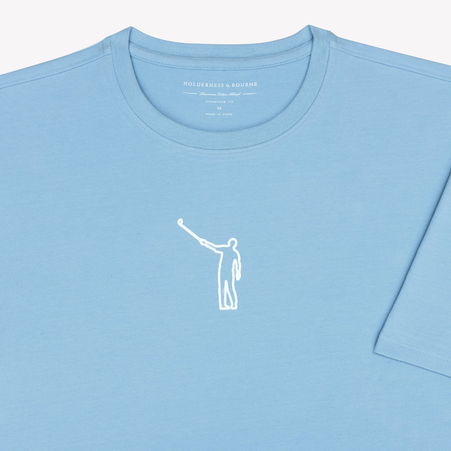 NLU x H&B Mason T-Shirt | Vista Blue w/ Wayward Outline