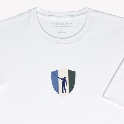NLU x H&B Mason T-Shirt | White w/ NLU Shield