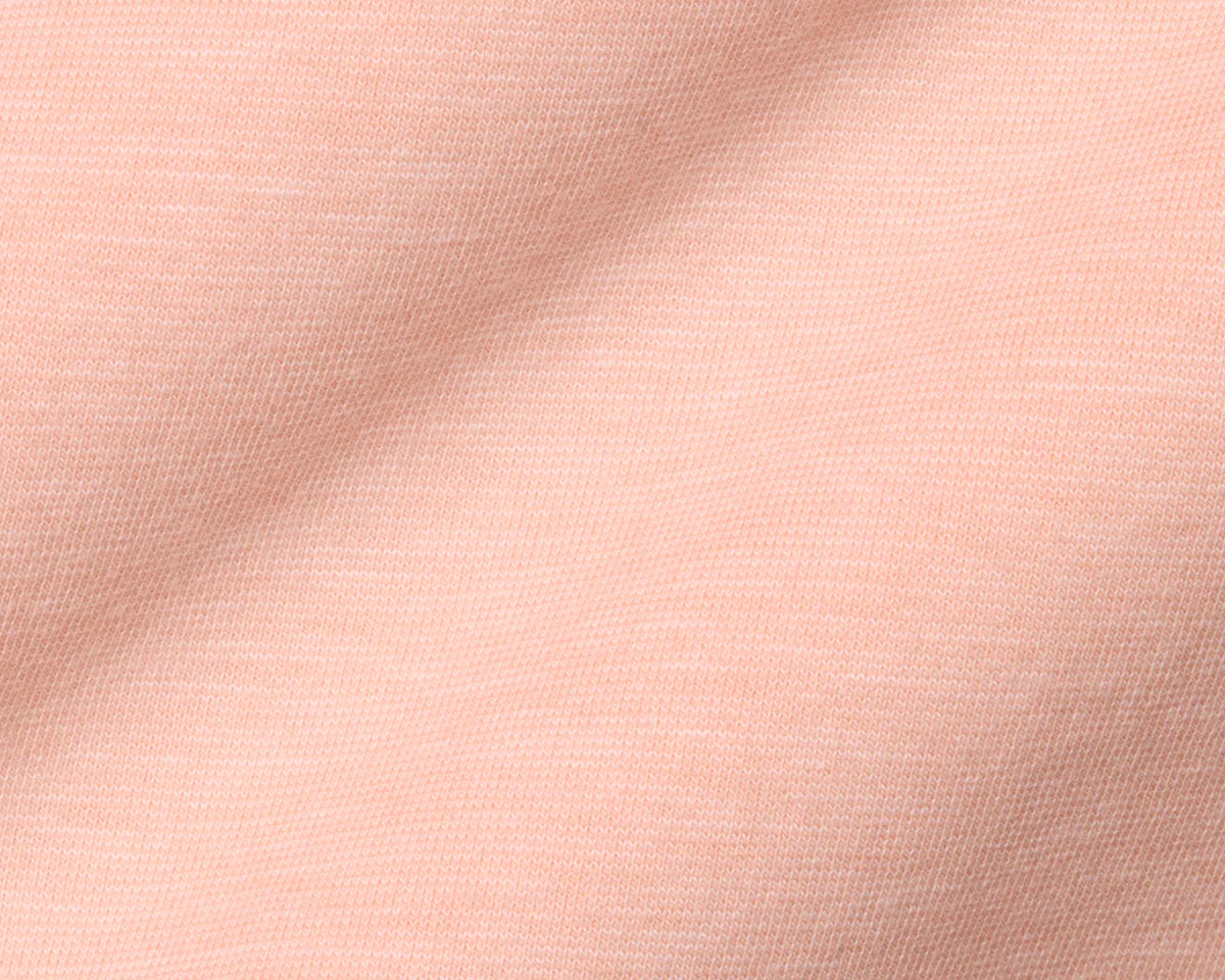 NLU x H&B Hatcher Cotton Polo | Nectarine & White