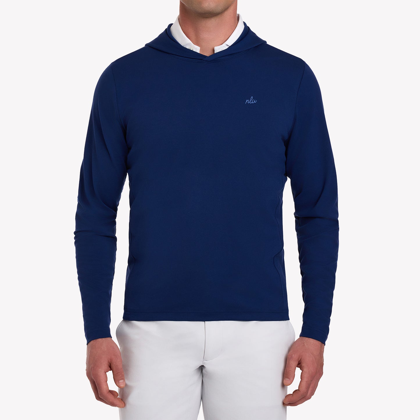 NLU + H&B Jackson Hoodie | Navy W/ NLU Script Initials