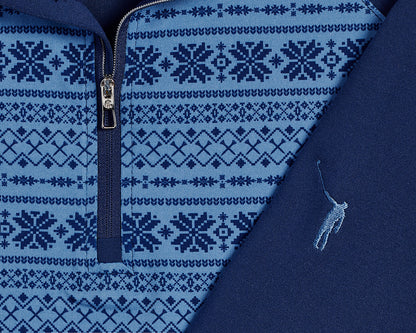 NLU + H&B Robinson Quarter Zip | Sankaty & Navy