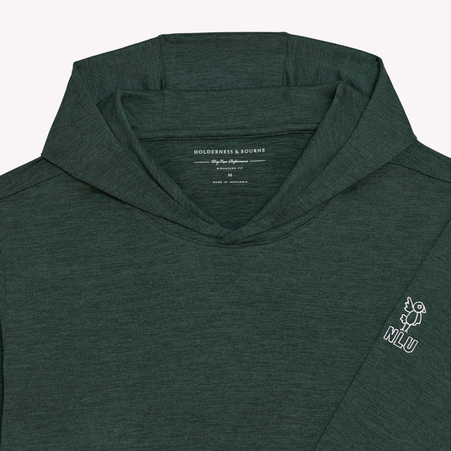 NLU + H&B Stowe Hoodie | Heathered Cypress